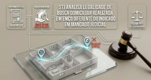 STJ analisa legalidade de busca domiciliar realizada em endereço diferente do indicado em mandado judicial